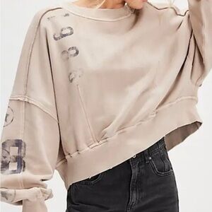 Free People Gaia sweatshirt. Size L. NWT